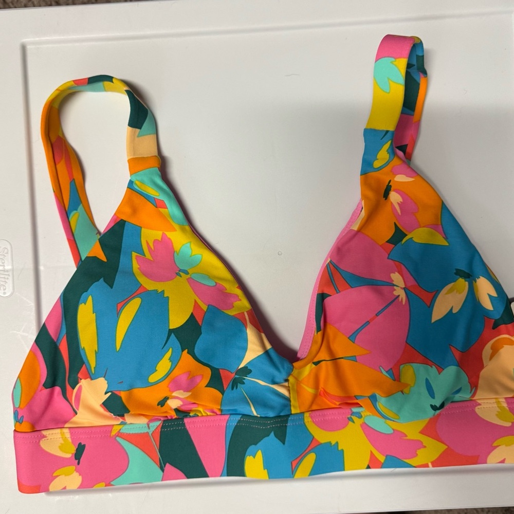 Anne Cole Multicolor Floral Bikini Top